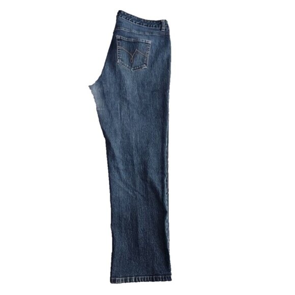 Just My Size Women's 18W (W36xL28) Blue Bootcut Stretch Jeans Style# JM3959 - Picture 5 of 16